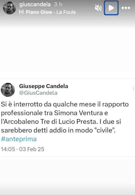 Simona Ventura ha interrotto la collaborazione con il manager Lucio Presta: l'anticipazione