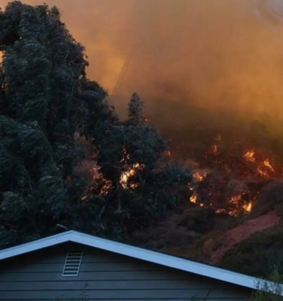 Seconda immagine dell'incendio