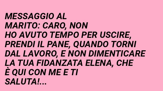 Il messaggio al marito...(Barzelletta)