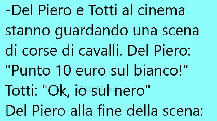 Del Piero E Totti Al Cinema Stanno Barzelletta