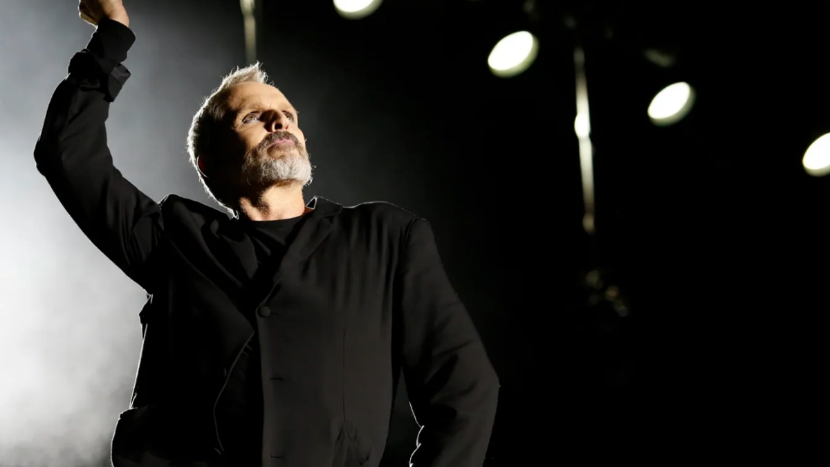 Foto del terremoto durante il concerto di Miguel Bosè