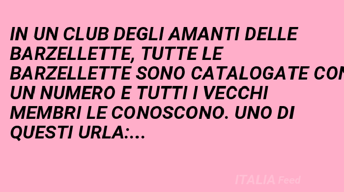 Il Club Delle Barzellette Barzelletta