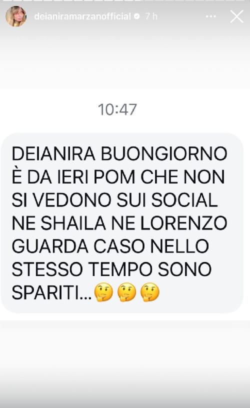 Incontro segreto tra Lorenzo e Shaila