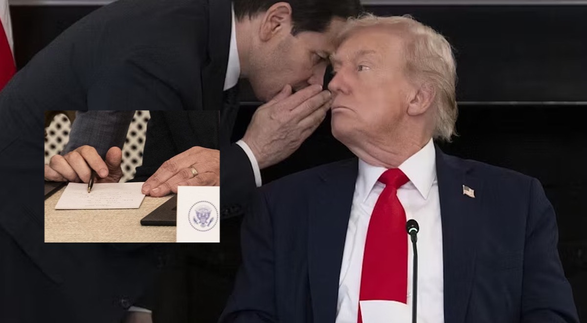 Il biglietto segreto a Trump e il patto di pace a Gaza