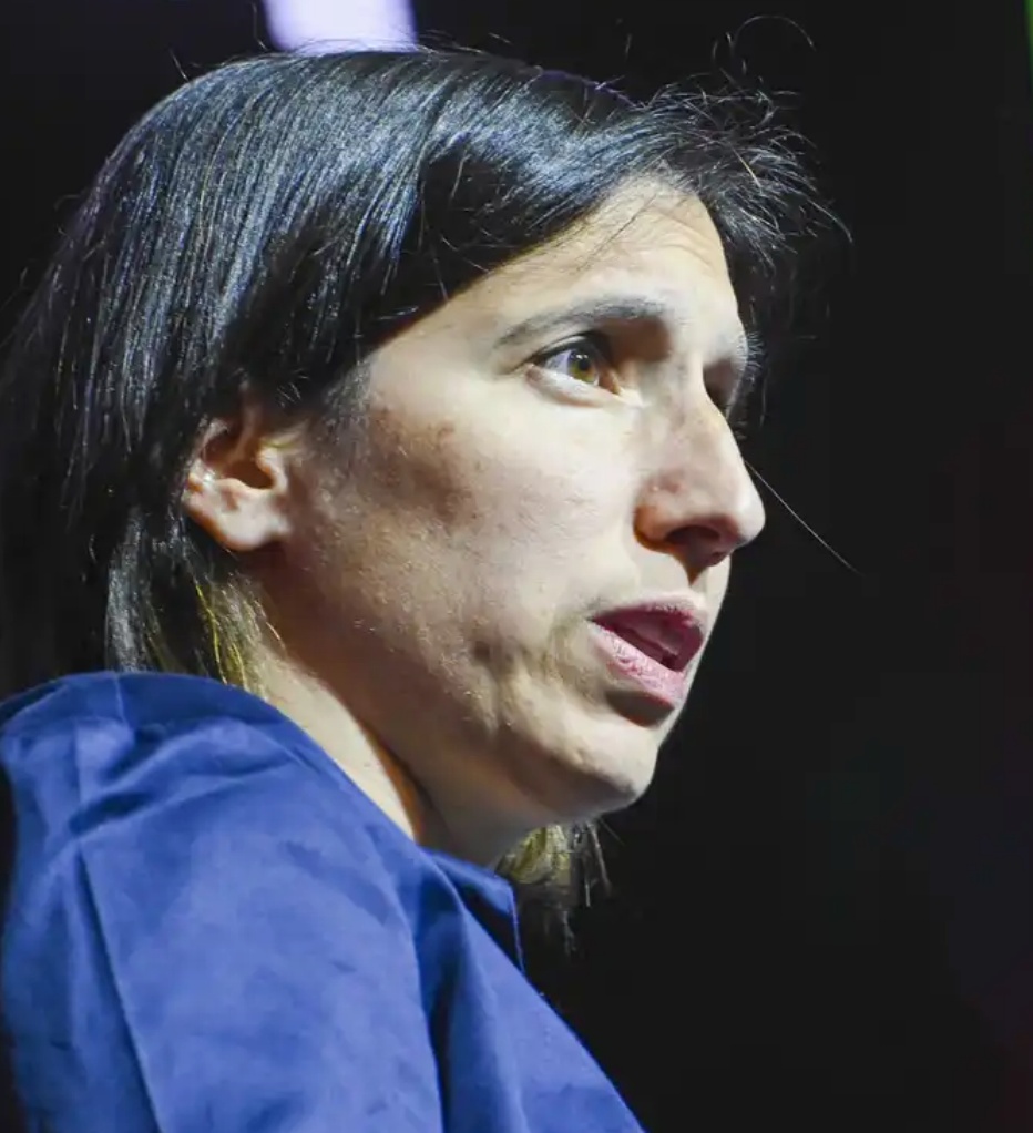 Elly Schlein in un momento del programma
