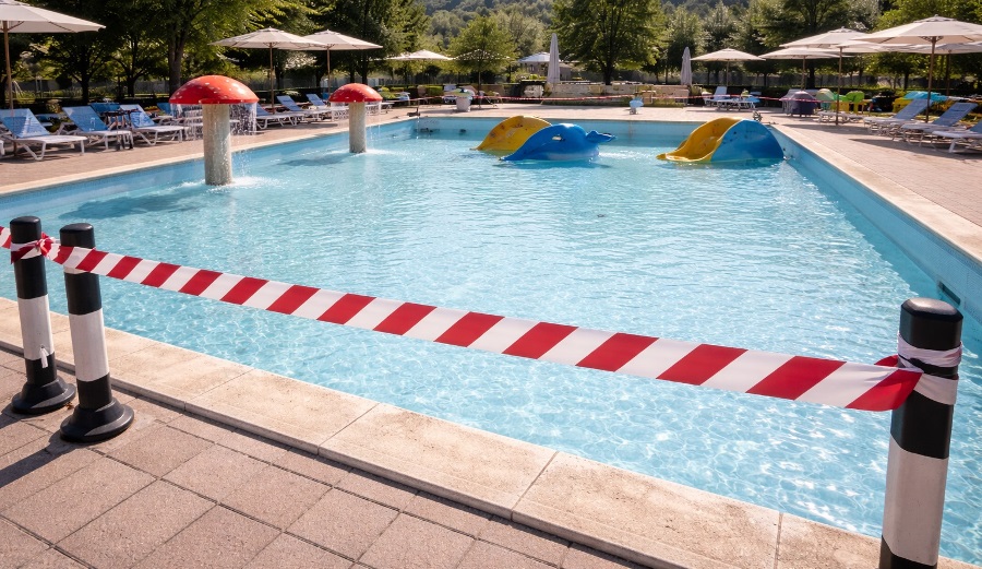 Piscina dove è avvenuto l'incidente