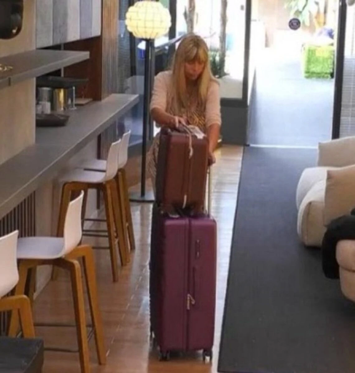 Primo piano di Alessandra Mussolini al Grande Fratello Vip