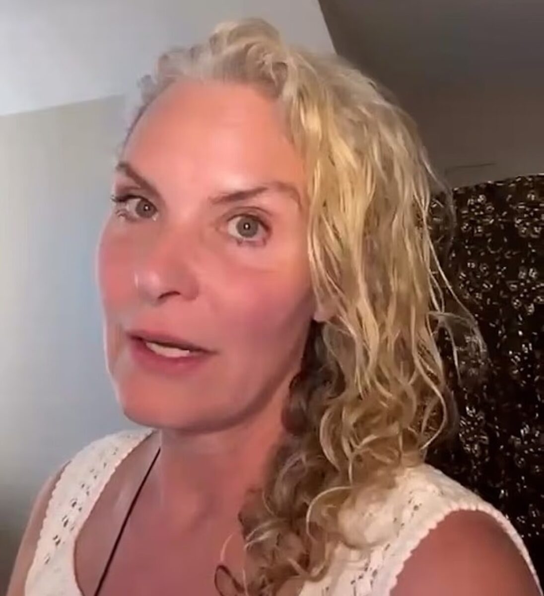 Attrice durante il trattamento