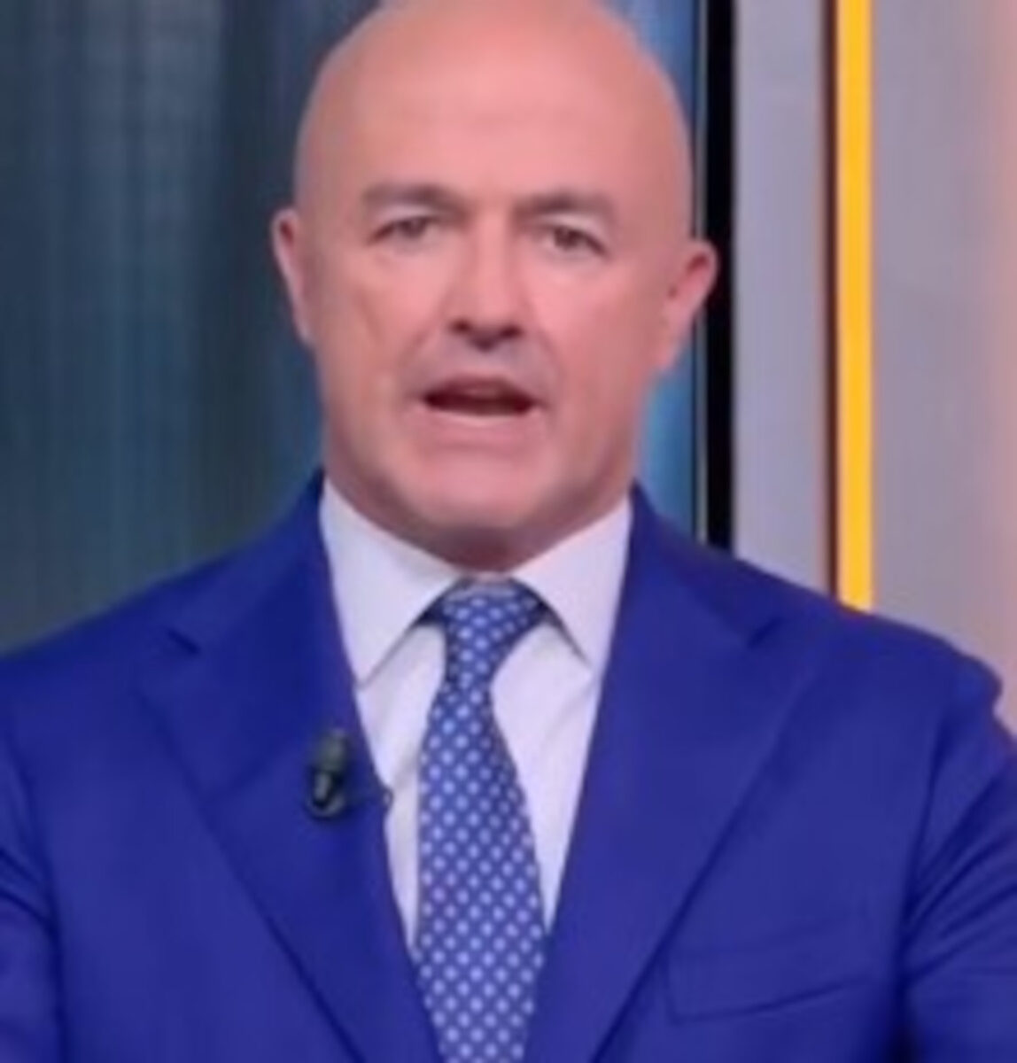 Gianluigi Nuzzi durante la trasmissione