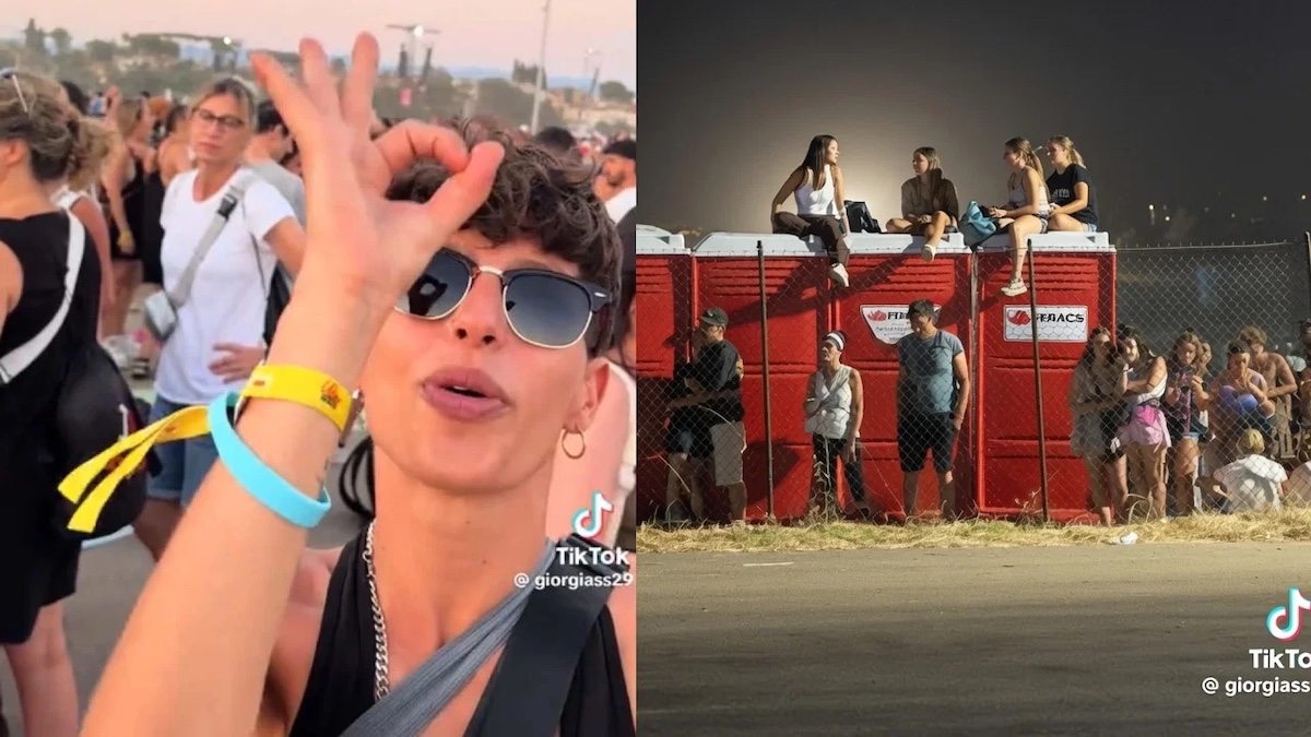 Folla durante il concerto di Ultimo