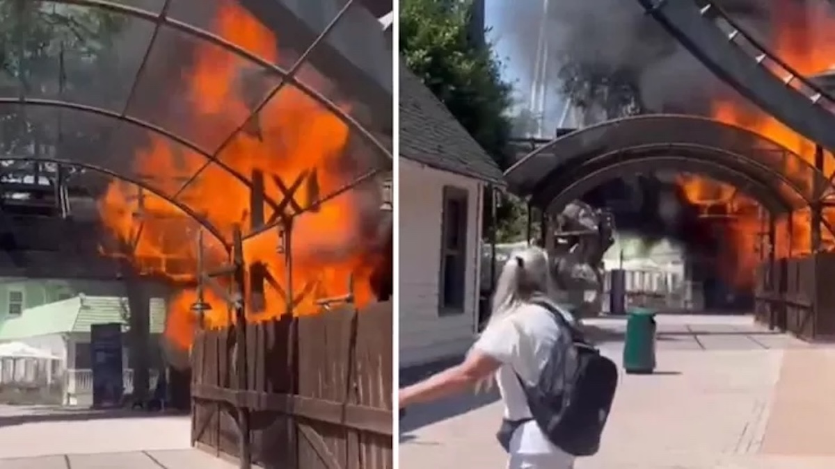 Momenti di tensione a Gardaland: incendio durante l'alta stagione