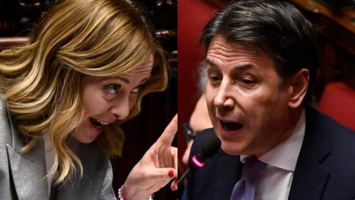 Giuseppe Conte e Giorgia Meloni