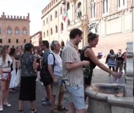 Caldo afoso in città