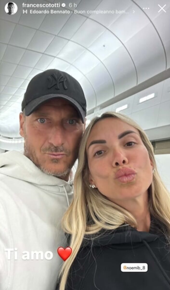 Francesco Totti e Noemi Bocchi insieme