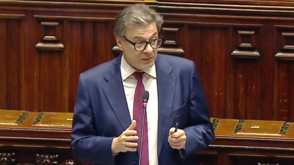 Giancarlo Giorgetti alla Camera