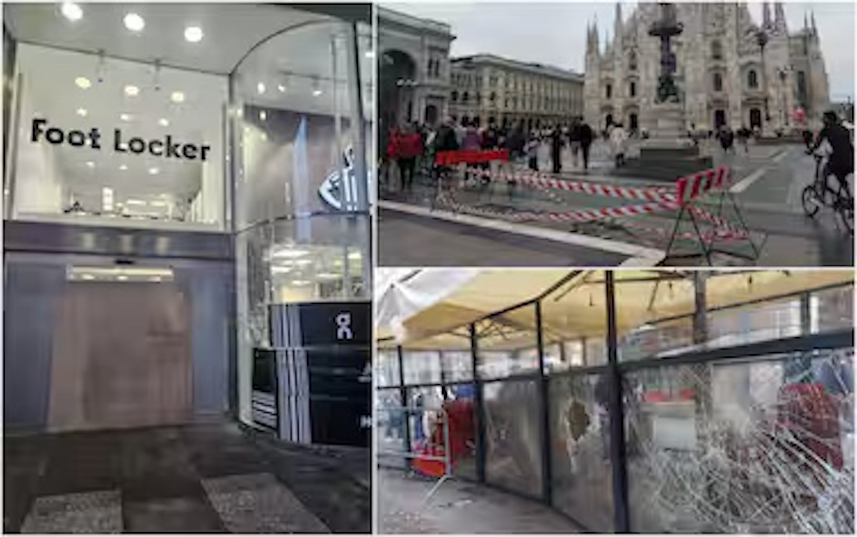 Disordini e saccheggi a Milano