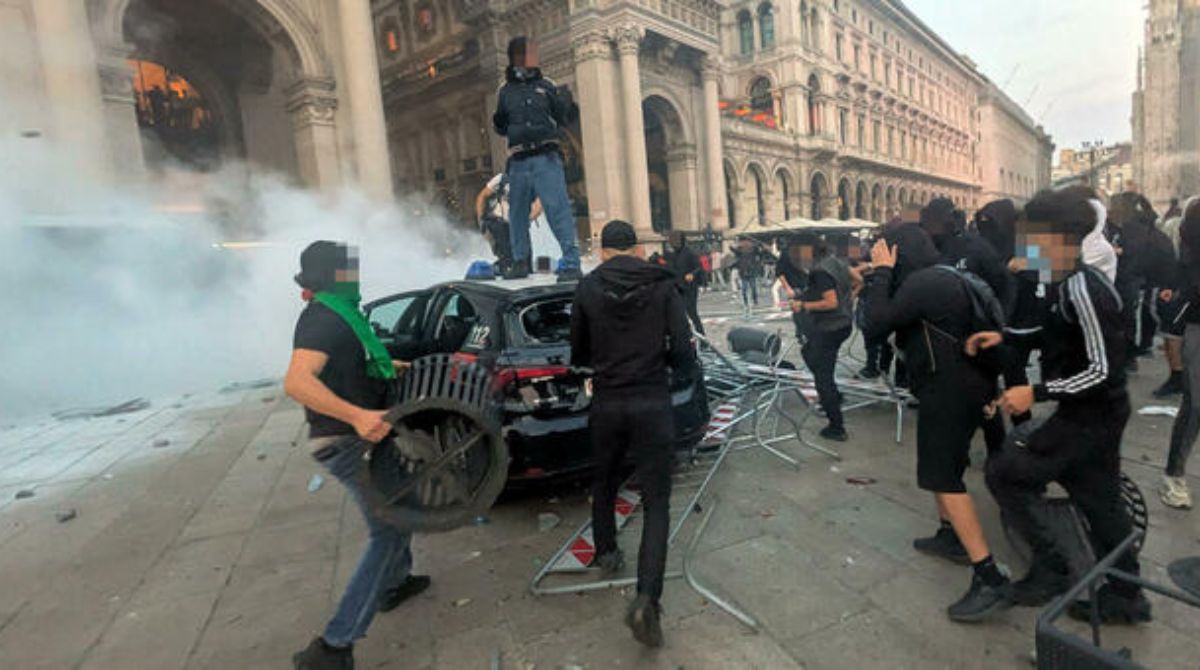 Manifestazioni e disordini a Milano