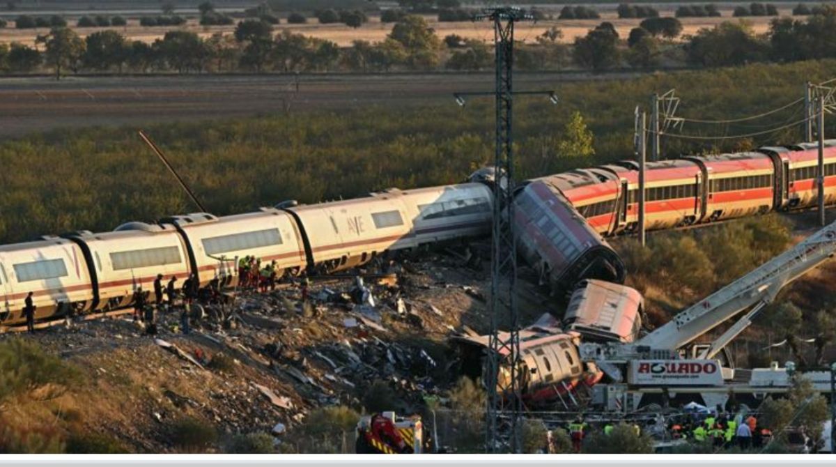 Treno coinvolto nell'incidente in Spagna