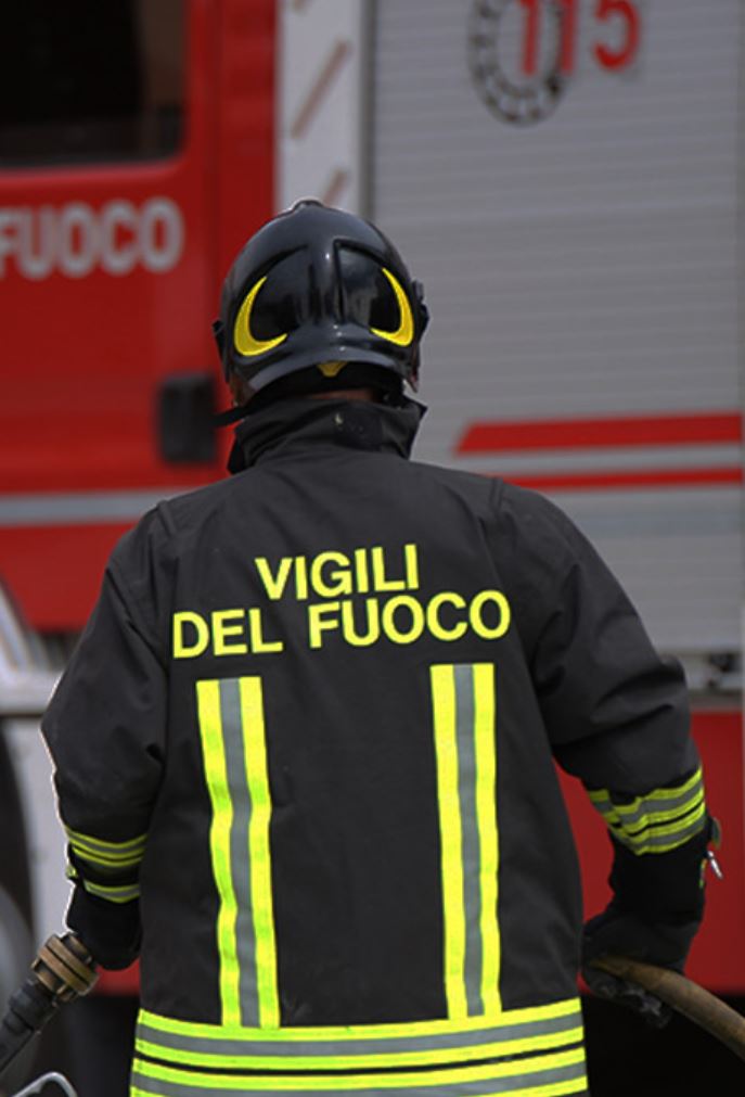 Intervento dei vigili del fuoco