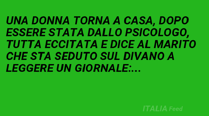 La Cura Dello Psicologo Barzelletta