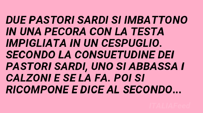 Consuetudini Sarde Barzelletta
