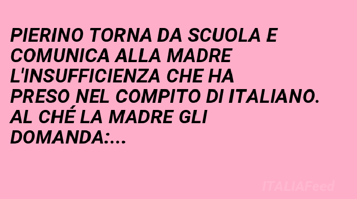 Il Tema Di Pierino Barzelletta